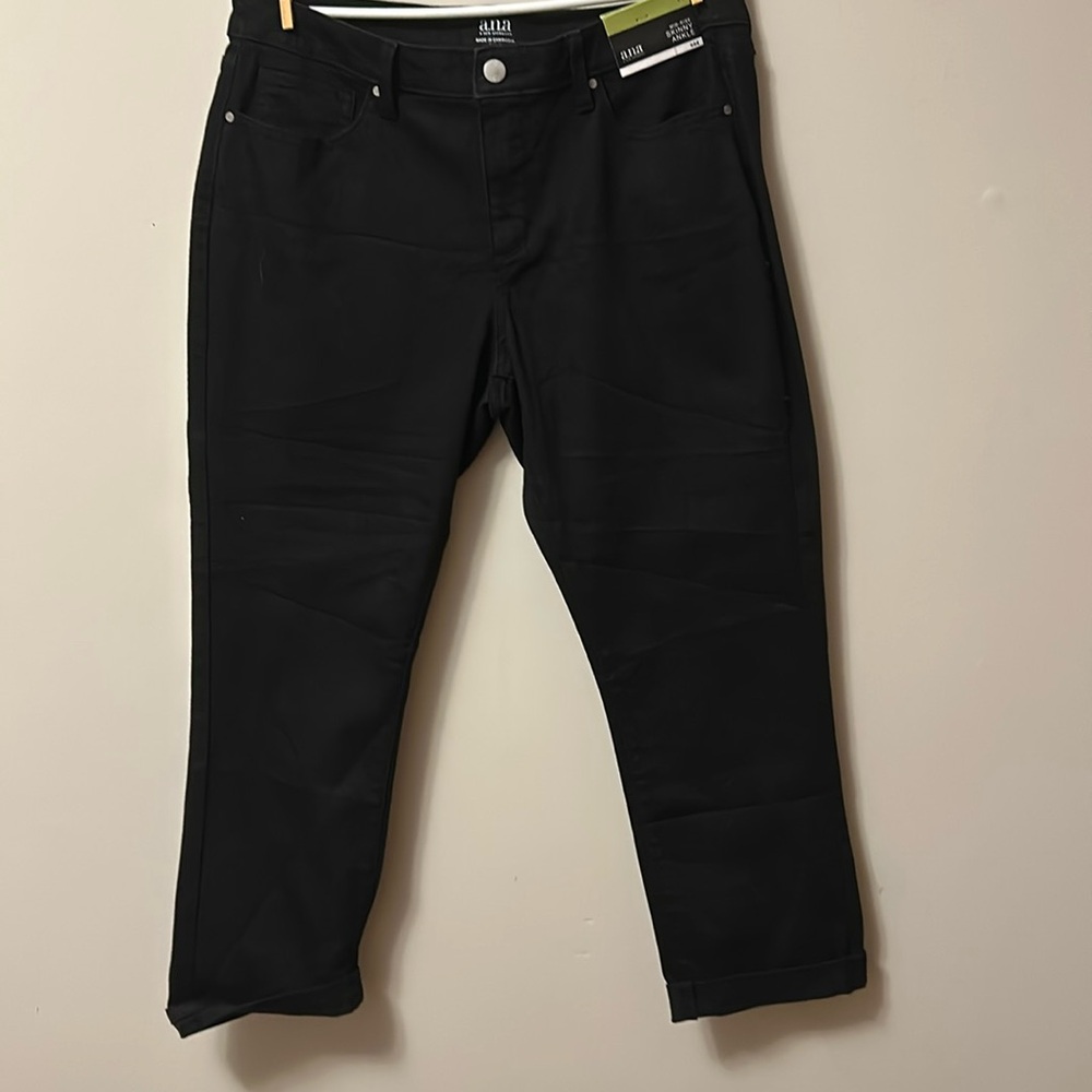 a.n.a black mid rise skinny ankle jeans new with tags back/front pockets size 14